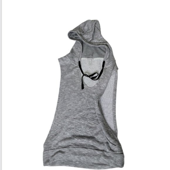 Forever 21 Hooded open sides top size XS Gray - Picture 1 of 4